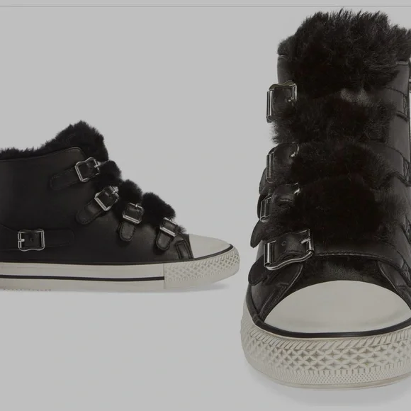 🔥🔥ASH – Valko High Top Sneaker - BLACK/BLACK / 38 - Picture 4 of 16